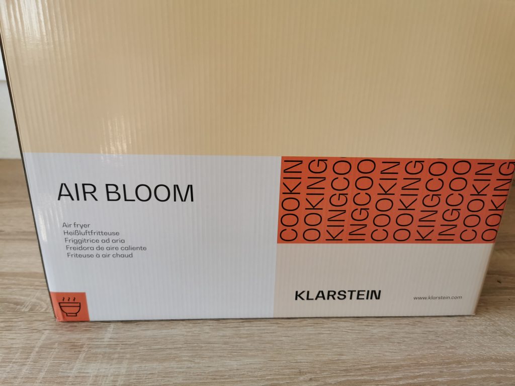 Klarstein Air Bloom Heißluftfritteuse Verpackung Detail