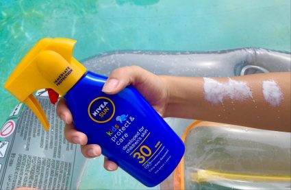 NIVEA SUN Kids Schutz und Pflege Sonnenspray Konsistenz