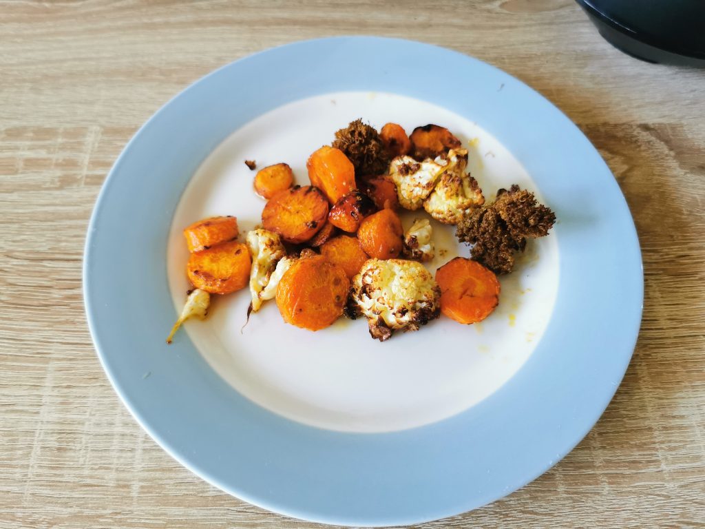 Ninja Foodie Dual Heißluftfritteuse Gemüse Detail