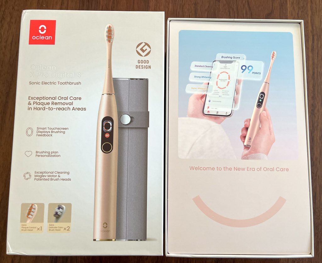 Oclean X Pro Digital S elektrische Zahnbürste Verpackung geöffnet