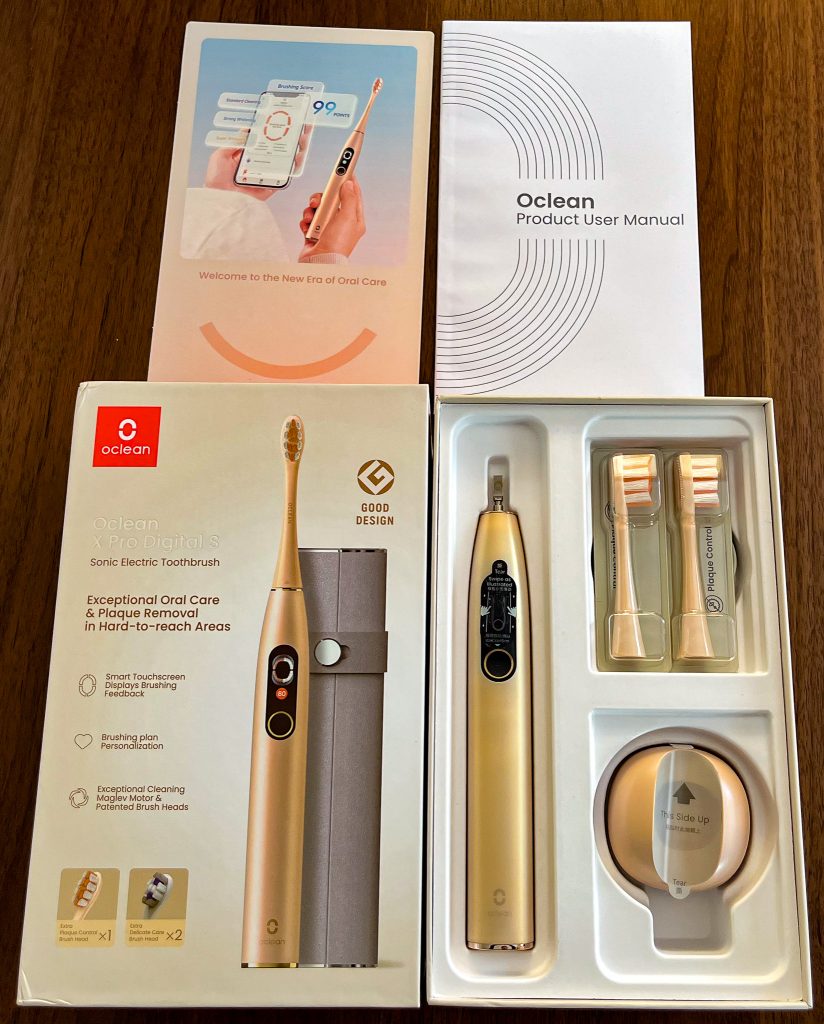 Oclean X Pro Digital S elektrische Zahnbürste in Verpackung