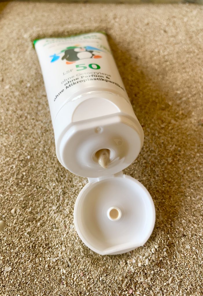 PAEDIPROTECT Gebirgssonnencreme geöffnete Tube