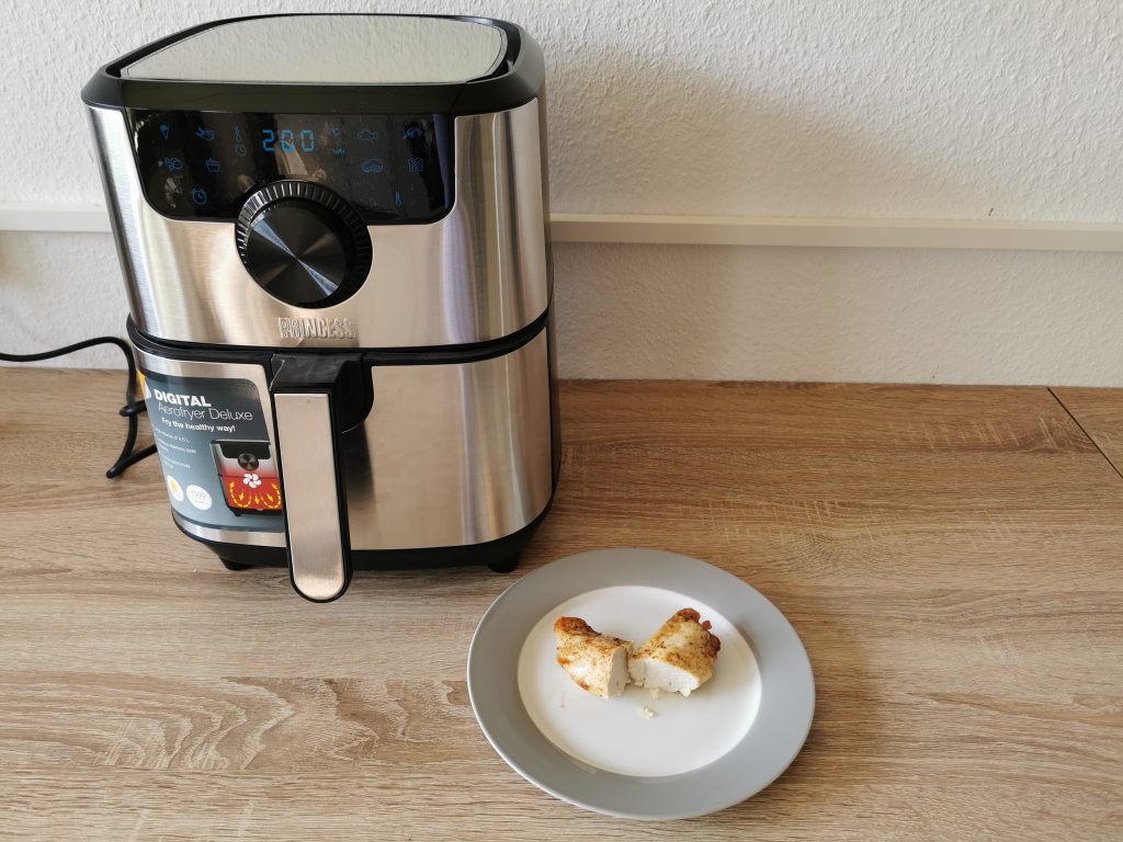 Princess Heißluftfritteuse Hähnchen gegart