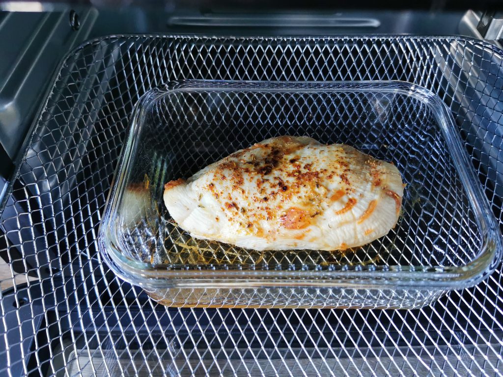 Rosenstein und Söhne Heißluftfritteuse Huhn gegart