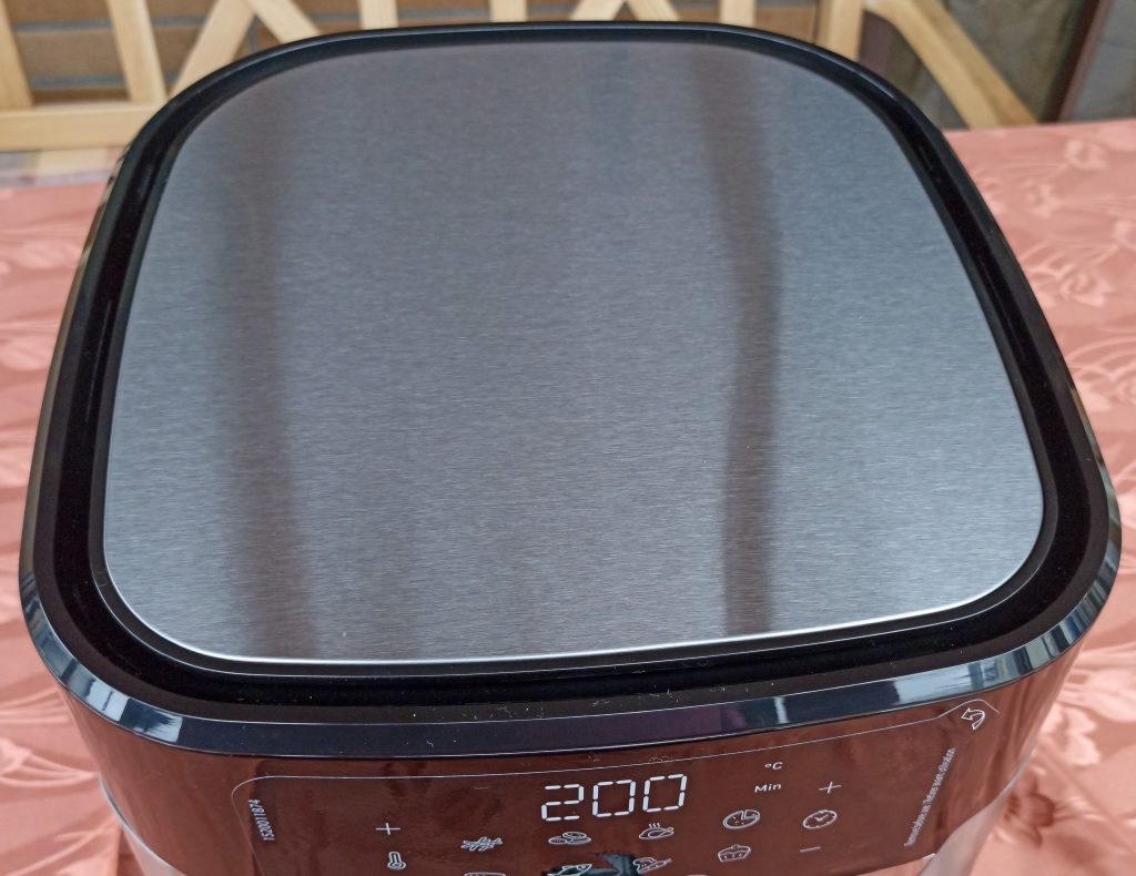 Tefal EY505D Easy Fry & Grill Heißluftfritteuse Ansicht von oben