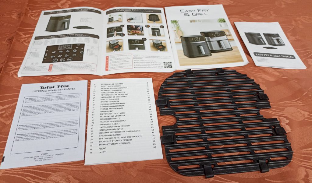 Tefal EY505D Easy Fry & Grill Heißluftfritteuse Bedienungsanleitungen