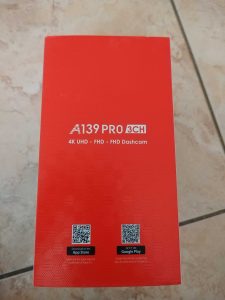 Viofo A139 Pro Dashcam Verpackung linke Seite