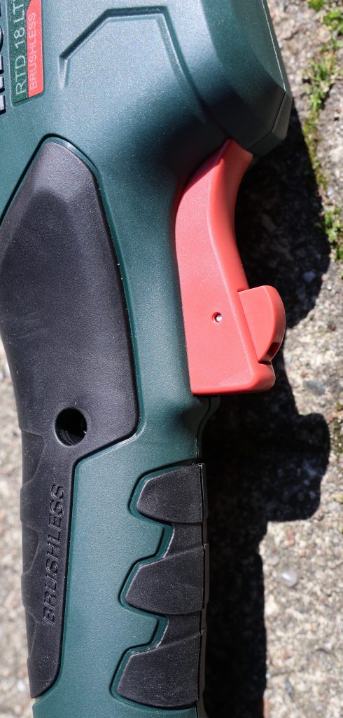 Metabo RTD 18 LTX BL 30 Akku-Rasentrimmer Schalter