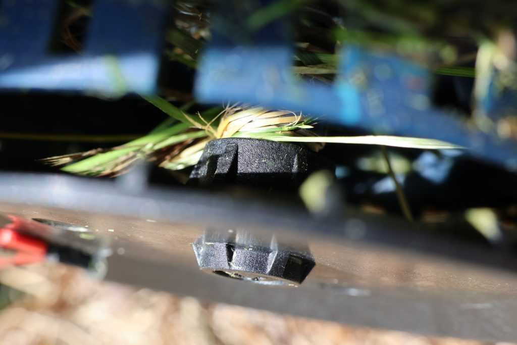 Güde RT 18-201-05 Akku-Rasentrimmer nach dem Einsatz