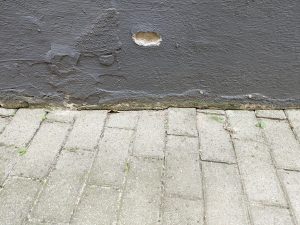 AGT Professional ZX 7340 675 Hochdruckreiniger Fassade vor der Reinigung