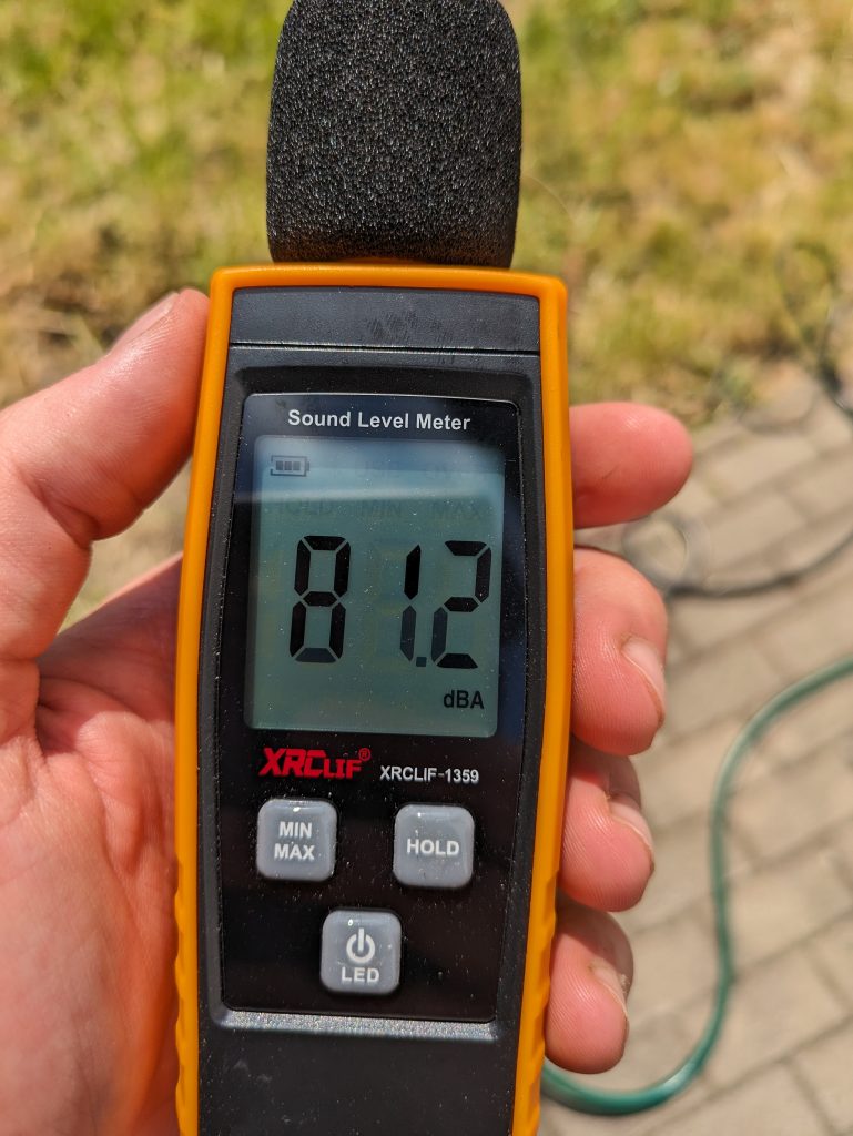 AGT Professional ZX 7340 675 Hochdruckreiniger Messergebnis Lautstärke