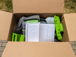 AGT Professional ZX 7340 675 Hochdruckreiniger Verpackung geöffnet ohne Trennpappe