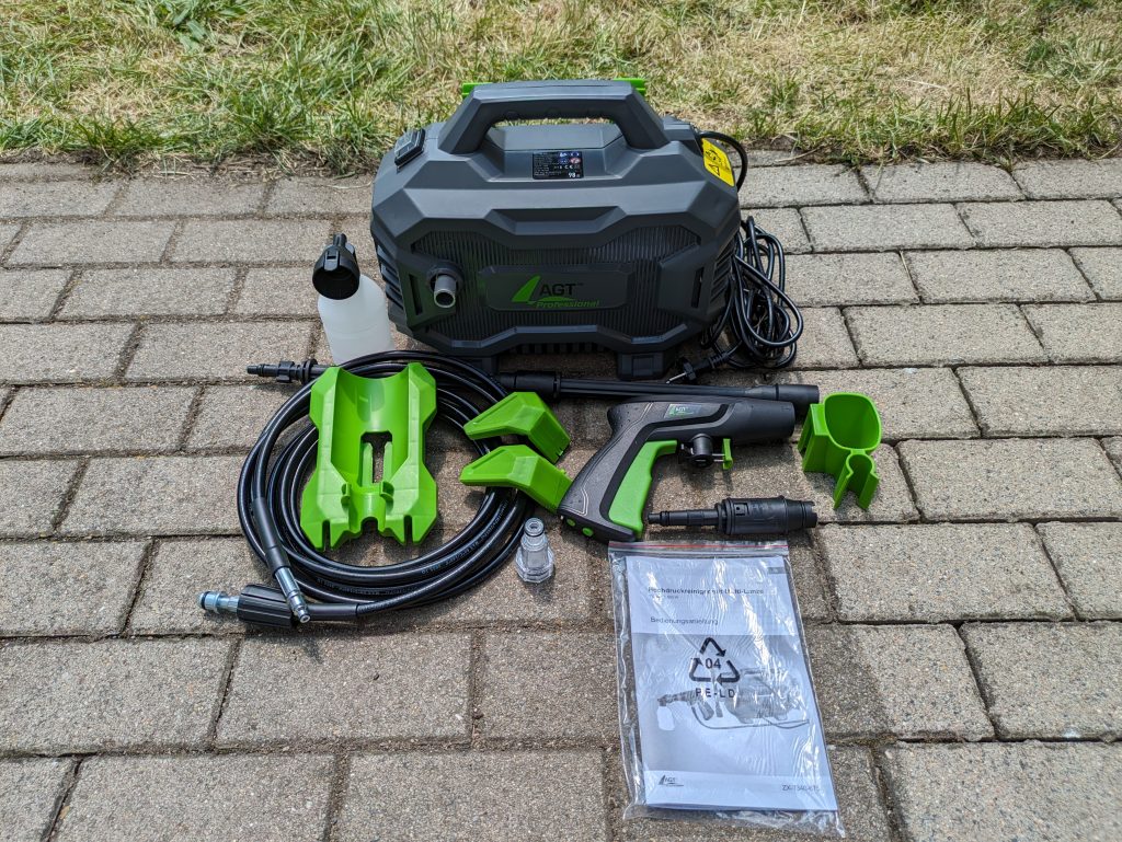 AGT Professional ZX 7340 675 Hochdruckreiniger gesamter Lieferumfang