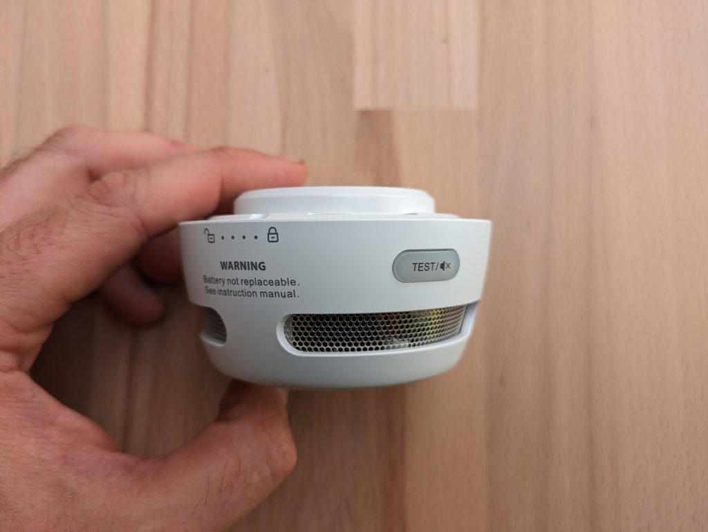 Aegislink S500 Rauchmelder von der Seite