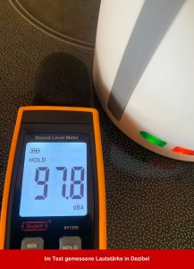 BEMKUUFGLI Handdampfreiniger Lautstärke in Dezibel
