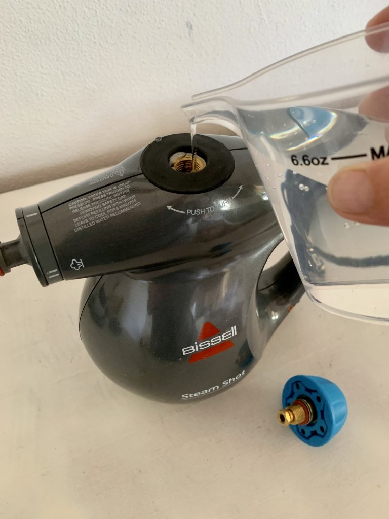 Bissell 2635J SteamShot Titanium Handdampfreiniger Einfüllen Wasser