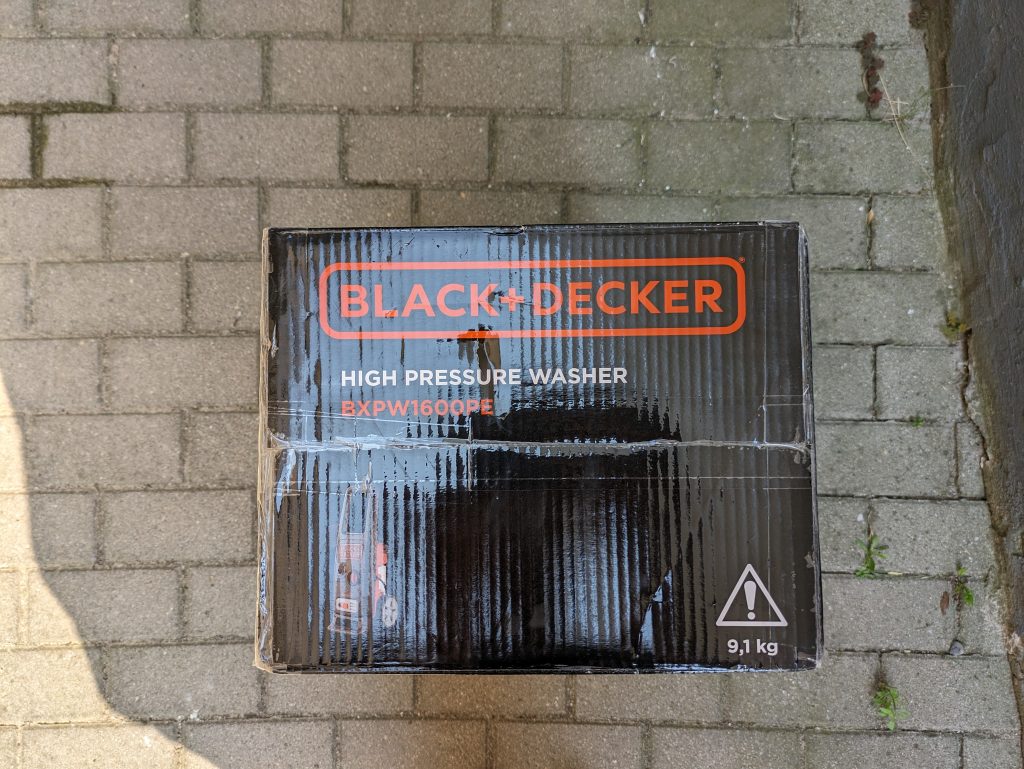 Black + Decker BXPW 1600PE HochdruckreinigeVerpackung von oben