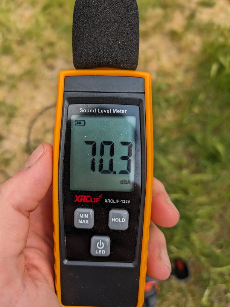 Black + Decker BXPW 1600PE Hochdruckreiniger Messergebnis Lautstärke