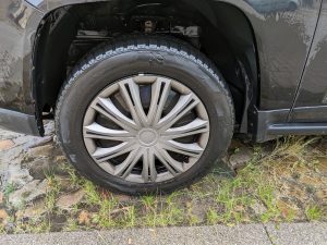 Black + Decker BXPW 1600PE Hochdruckreiniger Reifen nach der Reinigung