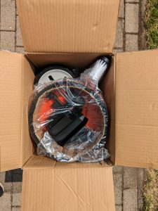 Black + Decker BXPW 1600PE Hochdruckreiniger Verpackung geöffnet