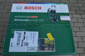 Bosch AdvancedAquatak 160 Hochdruckreiniger Verpackung von oben