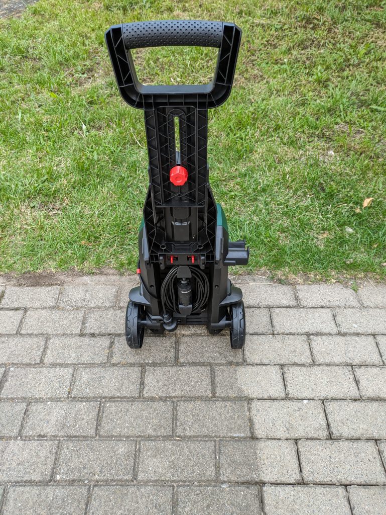 Bosch Aquatak 130 Hochdruckreiniger von hinten ausgefahrener Griff
