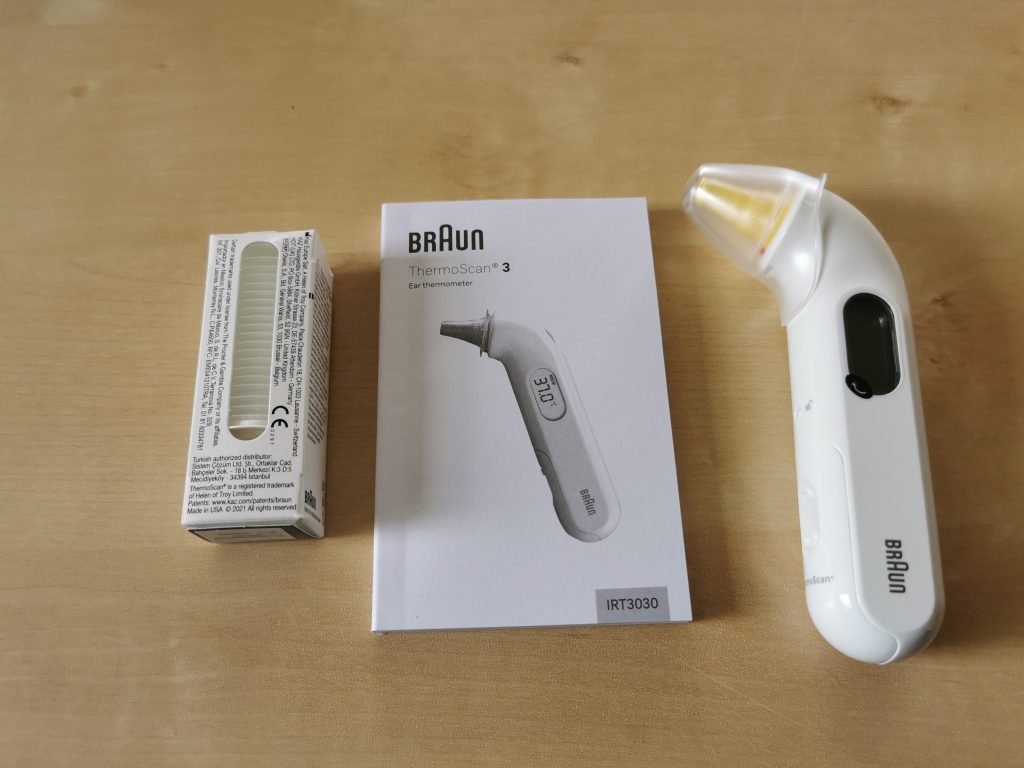 Braun Thermoscan 3 Fieberthermometer Lieferumfang