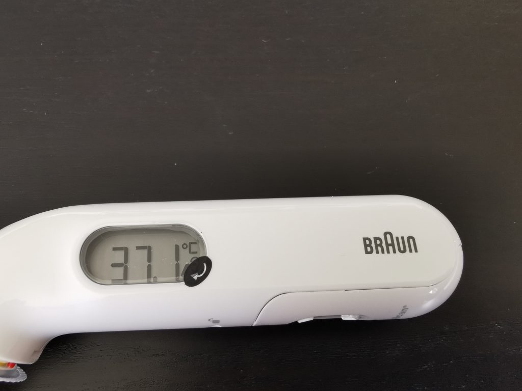 Braun Thermoscan 3 Fieberthermometer Messung 4