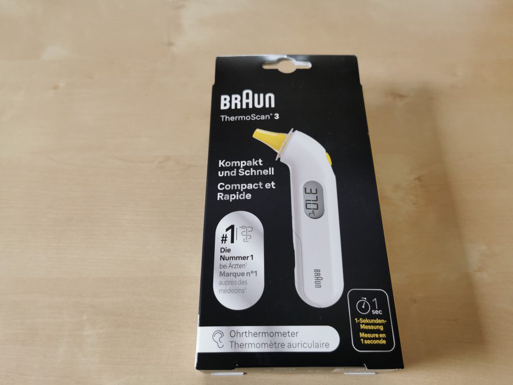 Braun Thermoscan 3 Fieberthermometer Verpackung vorn