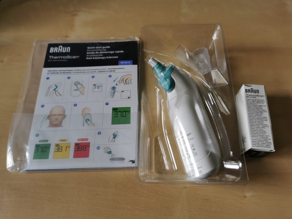 Braun Thermoscan 6 Fieberthermometer Lieferumfang