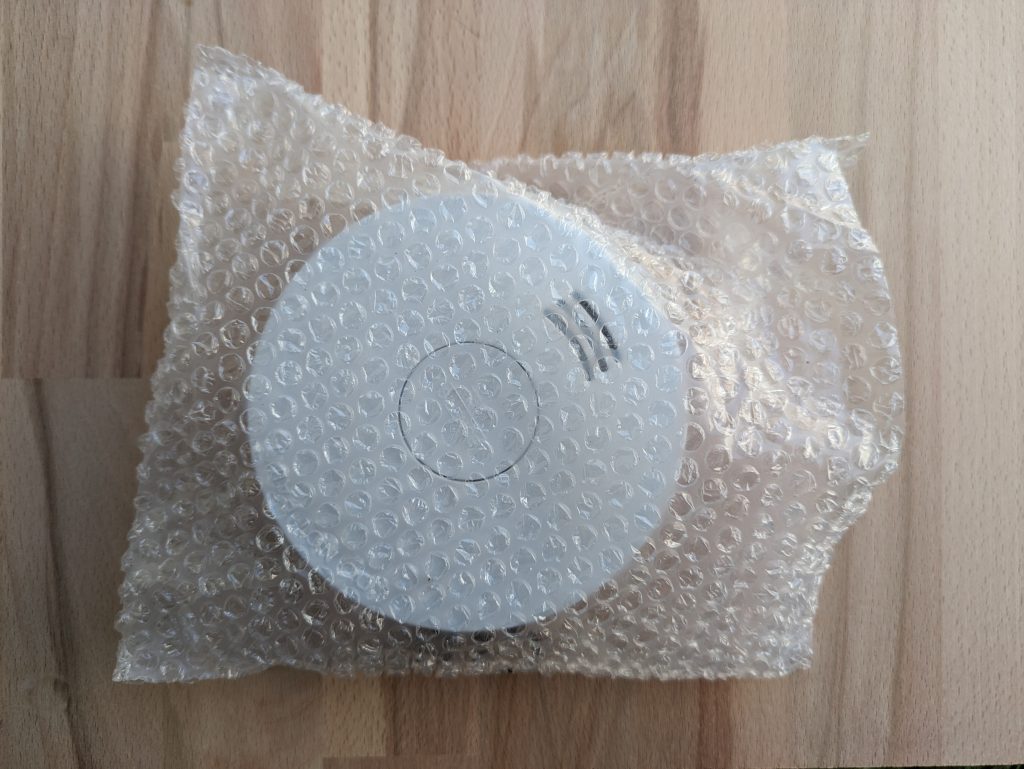 Brennenstuhl RM L 3100 Rauchmelder in Luftpolsterfolie verpackt
