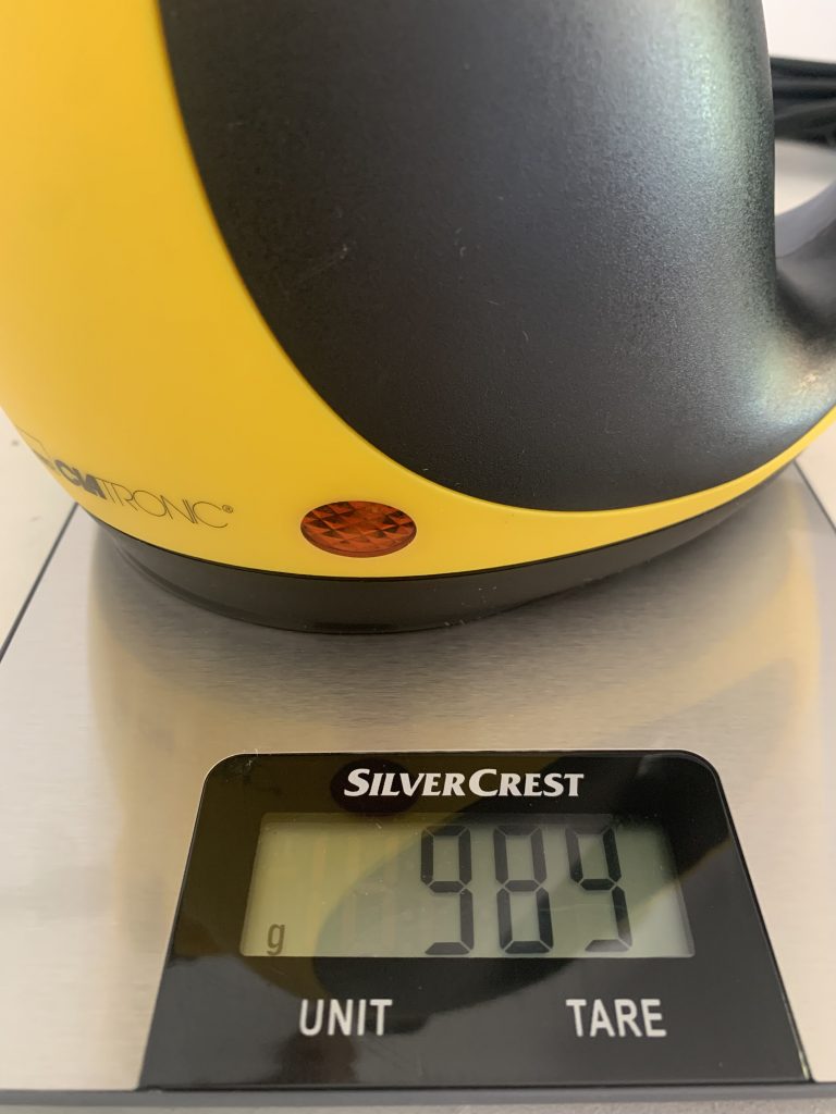 Clatronic DR 3653 Handdampfreiniger Gewicht ohne Wasser, Zubehör und Kabel