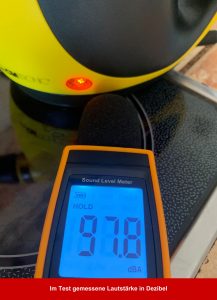 Clatronic DR 3653 Handdampfreiniger Lautstärke in Dezibel