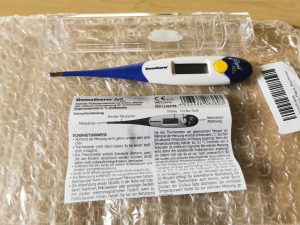 Domotherm rapid Fieberthermometer Lieferumfang
