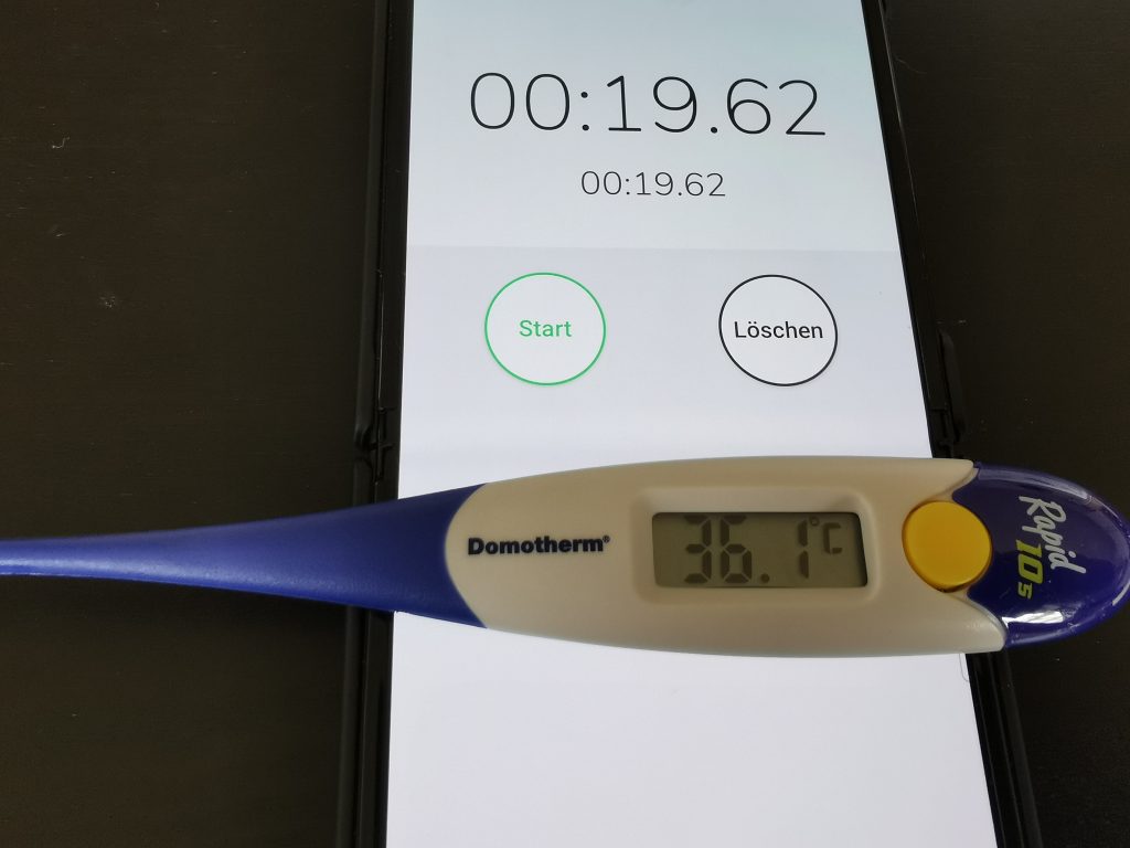 Domotherm rapid Fieberthermometer Messdauer