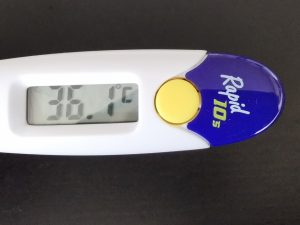 Domotherm rapid Fieberthermometer Messung 1