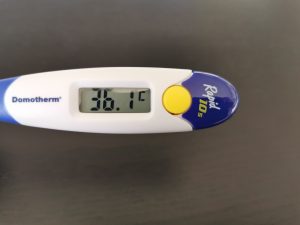 Domotherm rapid Fieberthermometer Messung 3