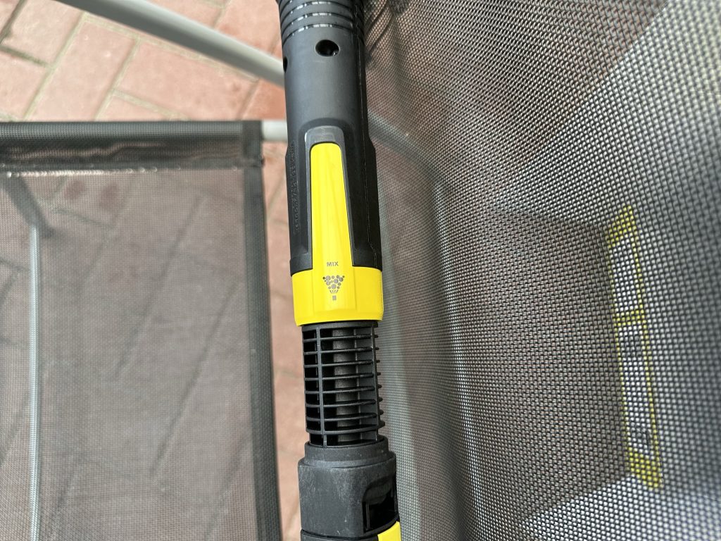 Düse des Kärcher K5 Hochdruckreinigers minimale Einstellung