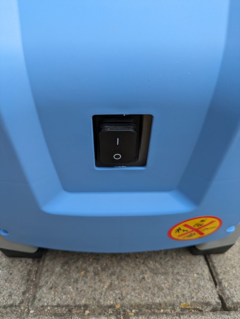 Ein- und Ausschalter des Kränzle K 1050 TS Hochdruckreinigers