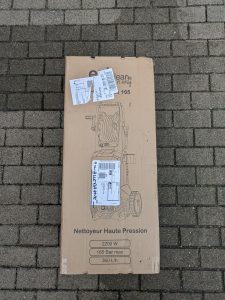 Eziclean® Hydroforce 165 Hochdruckreiniger Verpackung von hinten