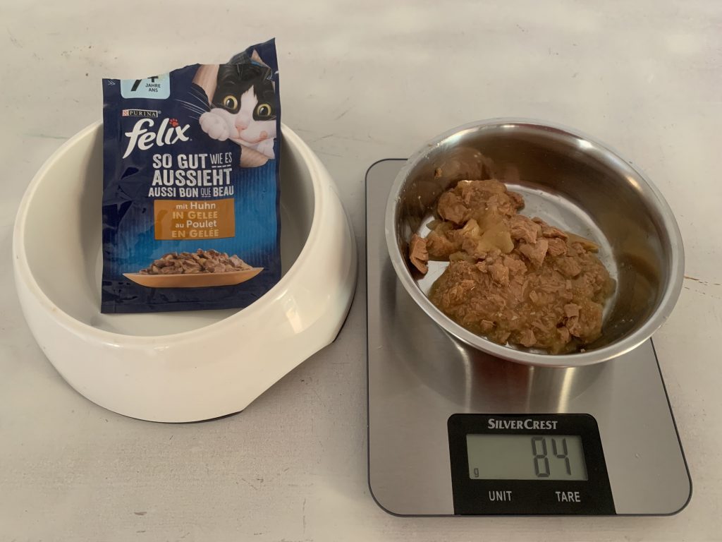 FELIX So gut wie es aussieht mit Huhn in Gelee Katzenfutter Gewicht Verpackung Inhalt ohne Verpackung