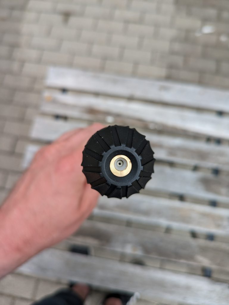 Fräse des Kränzle K 1050 TS Hochdruckreinigers Nahansicht
