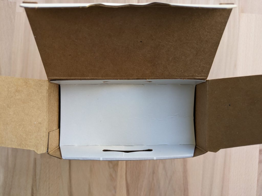 Geöffnete Verpackung des Ei Electronics Ei650 RF Rauchmelders