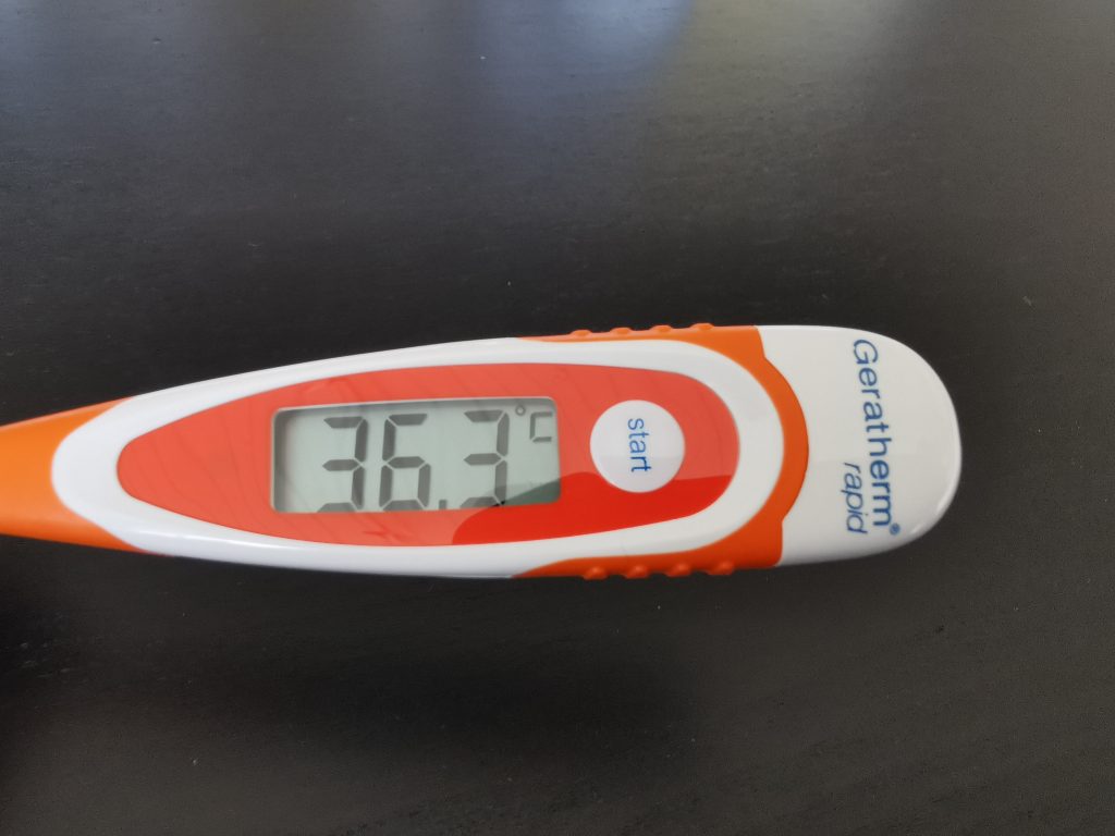 Geratherm rapid Fieberthermometer Messung 2