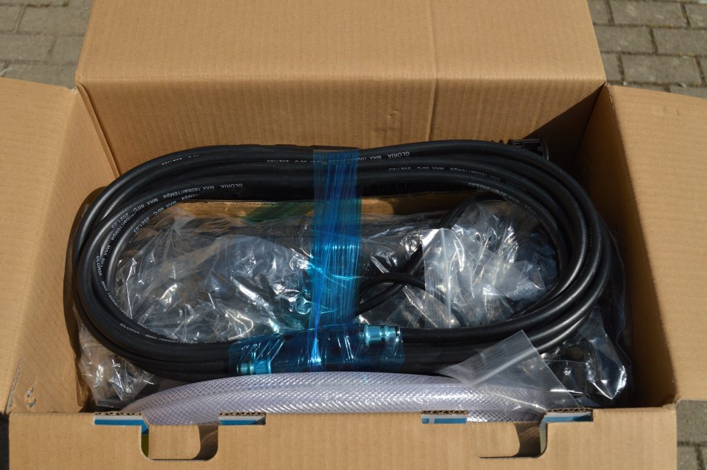 Gloria MultiJet 230V Hochdruckreiniger Verpackung geöffnet