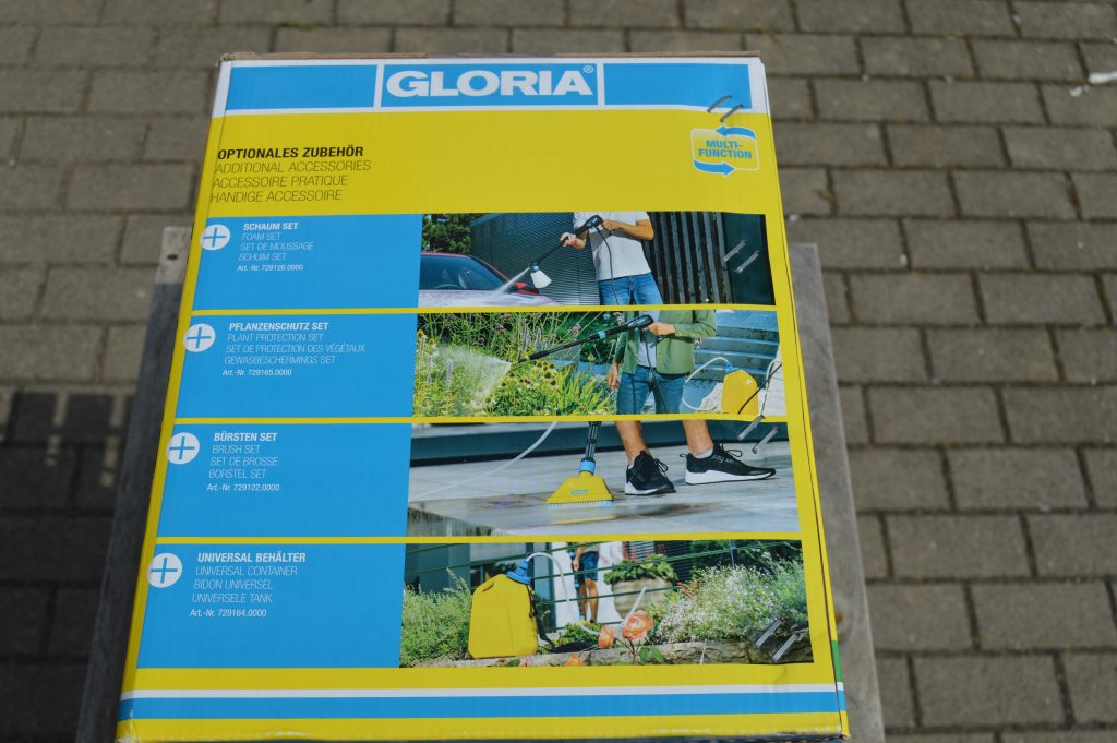 Gloria MultiJet 230V Hochdruckreiniger Verpackung rechte Seite