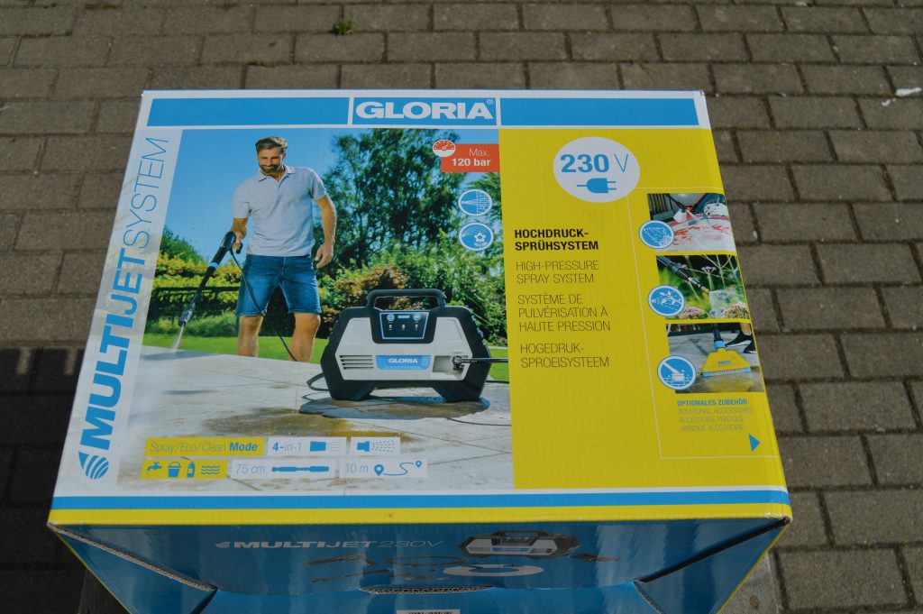 Gloria MultiJet 230V Hochdruckreiniger Verpackung von Vorne