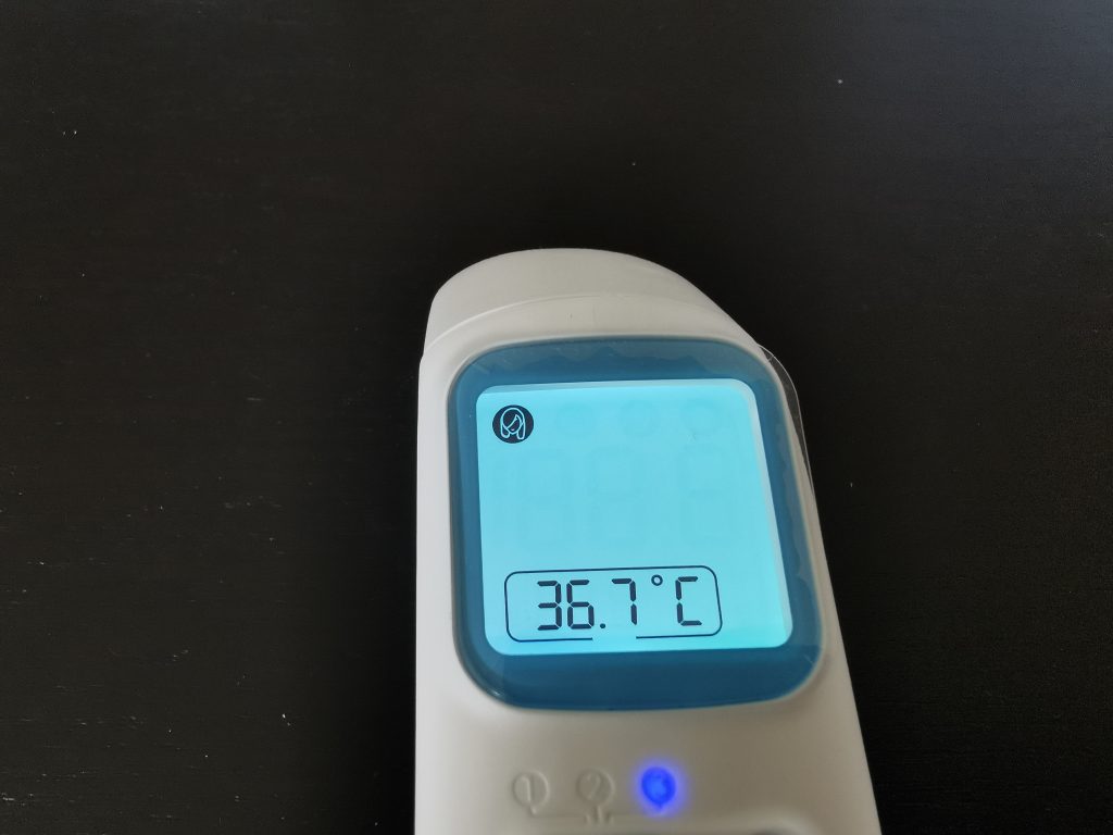 Grundig Infrarot 20021 Fieberthermometer Messung 1