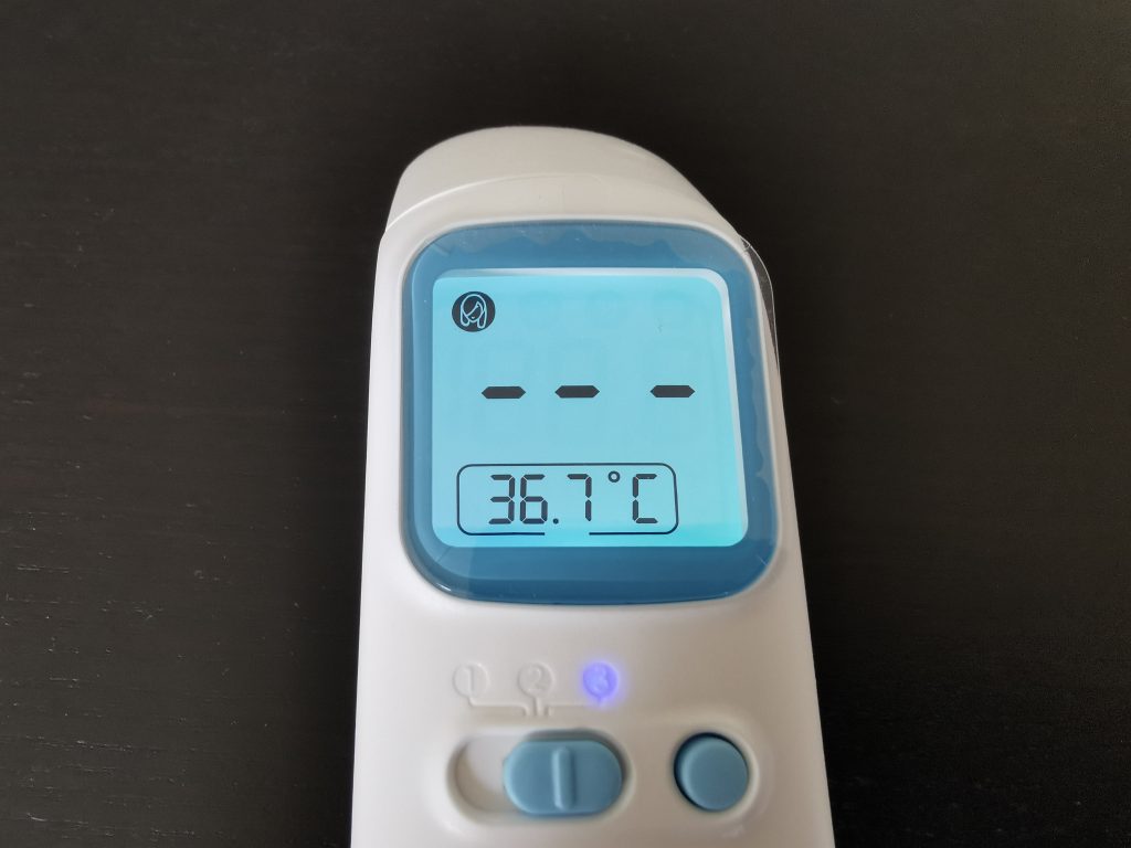 Grundig Infrarot 20021 Fieberthermometer Messung 2