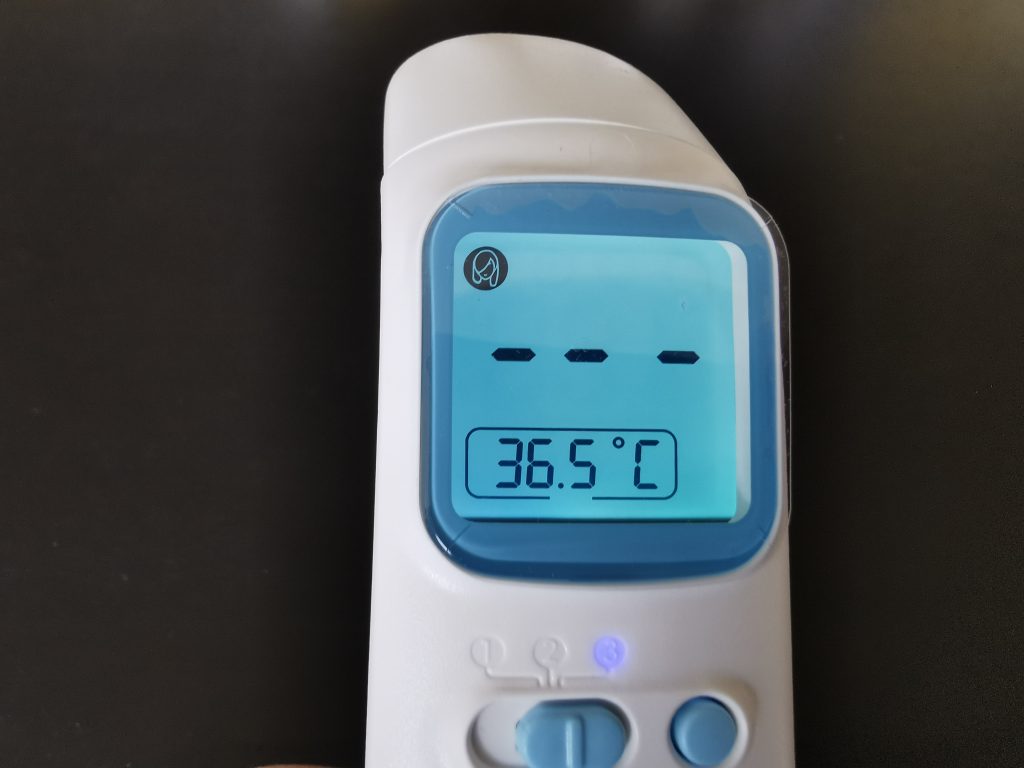 Grundig Infrarot 20021 Fieberthermometer Messung 3